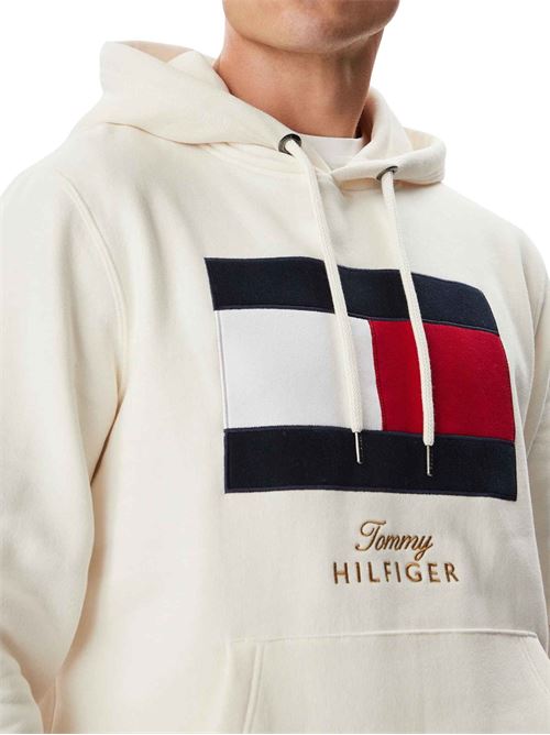 Felpa con cappuccio con logo ricamato Tommy Hilfiger | MW0MW45189Z00